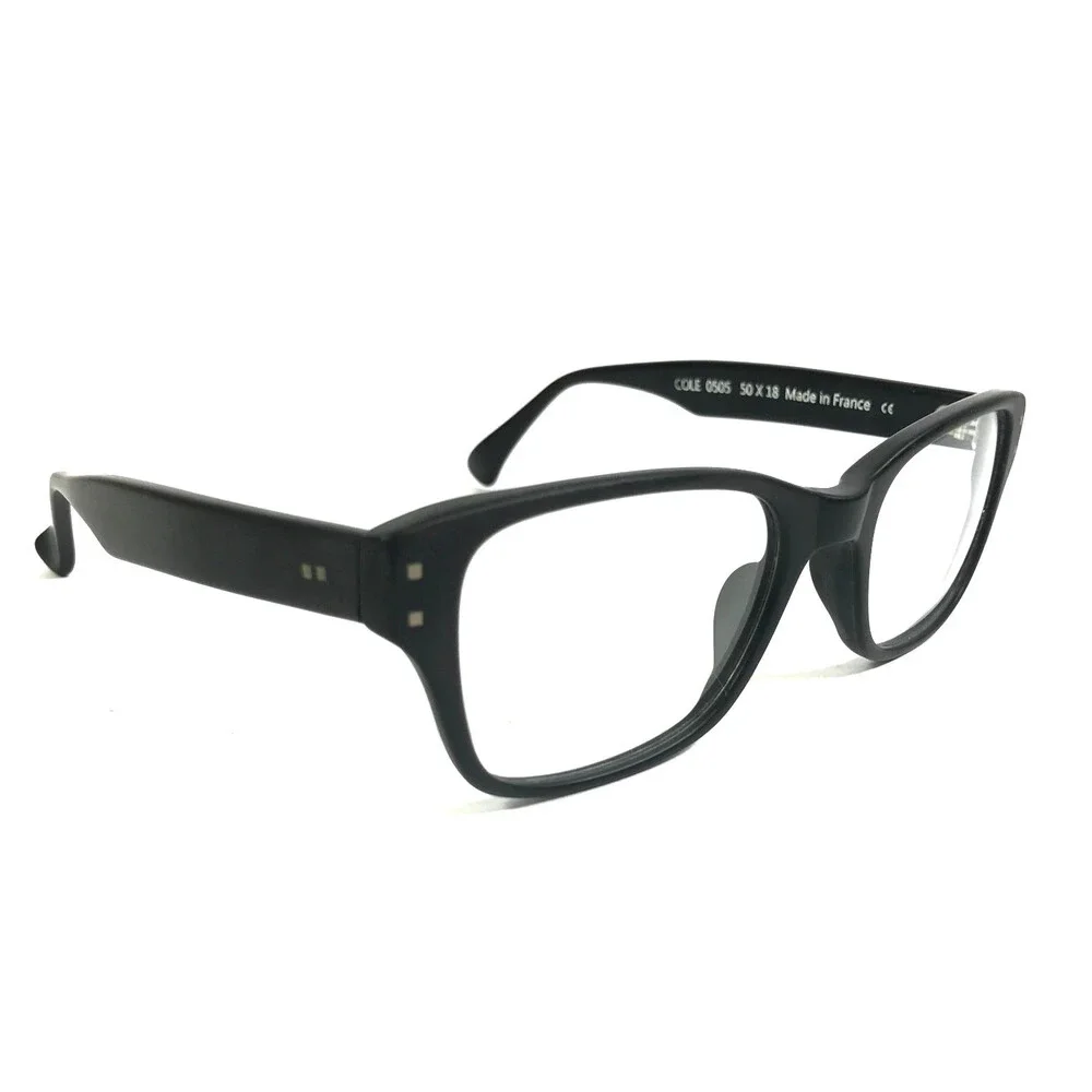J.F. Rey Eyeglasses Frames COLE 0505 Matte Black Rectangle Full Rim 50-18-140